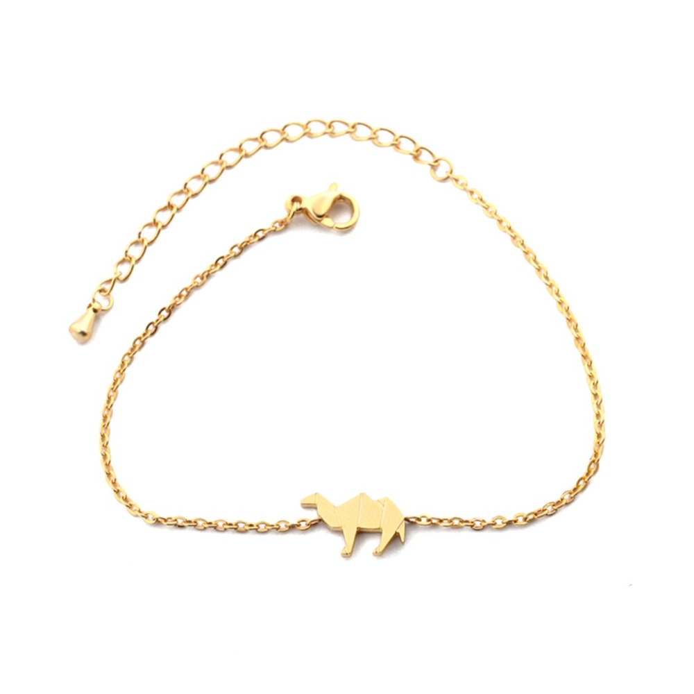 UO Gold Stainless Steel Origami Camel Bracelet - Picture 3 of 8